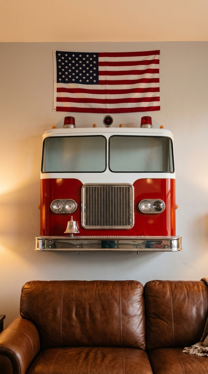 Fire truck wall mounts