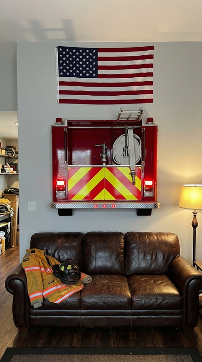Fire truck wall mounts